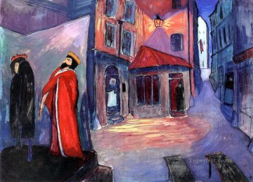 ストリート マリアンヌ・フォン・ヴェレフキン 表現主義 Oil Paintings